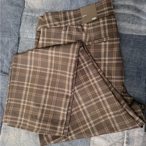 Ricki's Brown Plaid Skinny Pants Plus Size